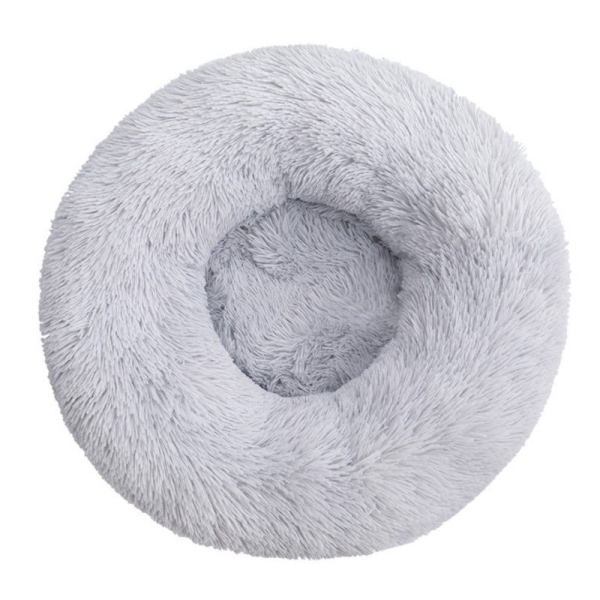 Fluffy Donut-Katzenkorb - Grau - verschiedene Größen